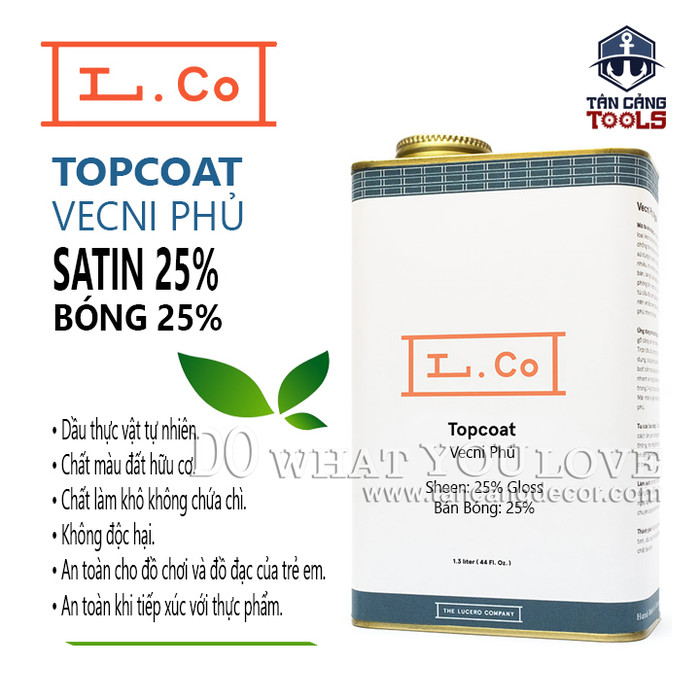 L.co vecni phủ – bóng 25% satin topcoat