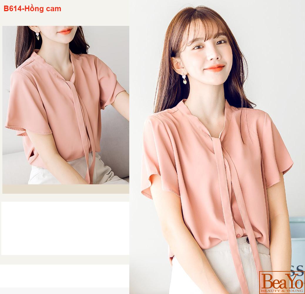 [HCM]B614-ÁO SƠ MI CỘT NƠ BeaYo