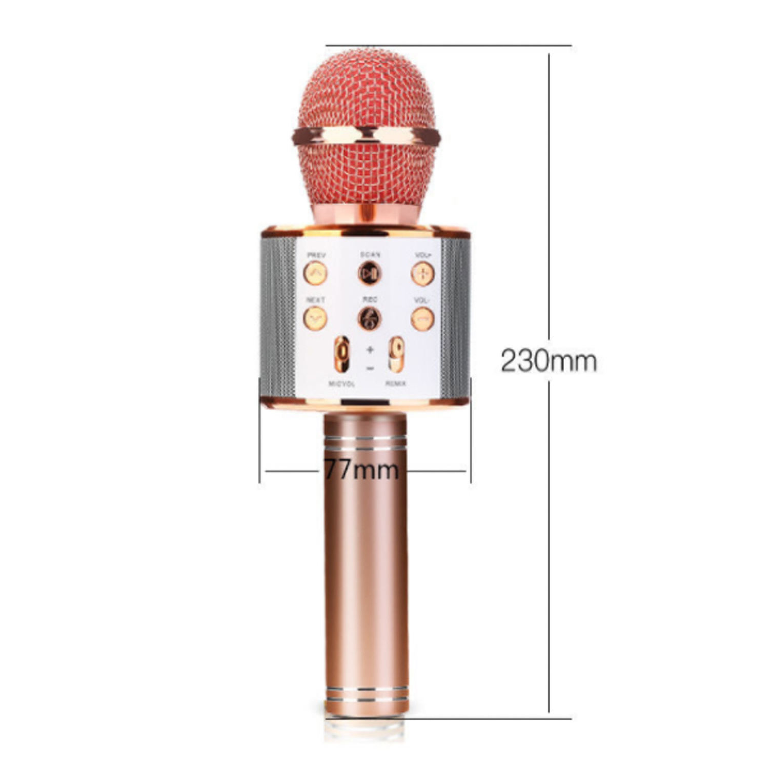 (lᴏại 1)Micro Karaoke Bluetooth - Micro Không Dây Cầm Tay WS-858