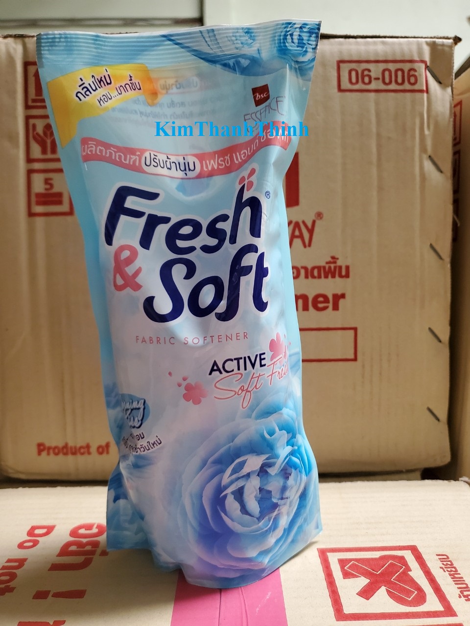(KTT) Nước xả vải Thái Lan Fresh&Soft 550ml/túi