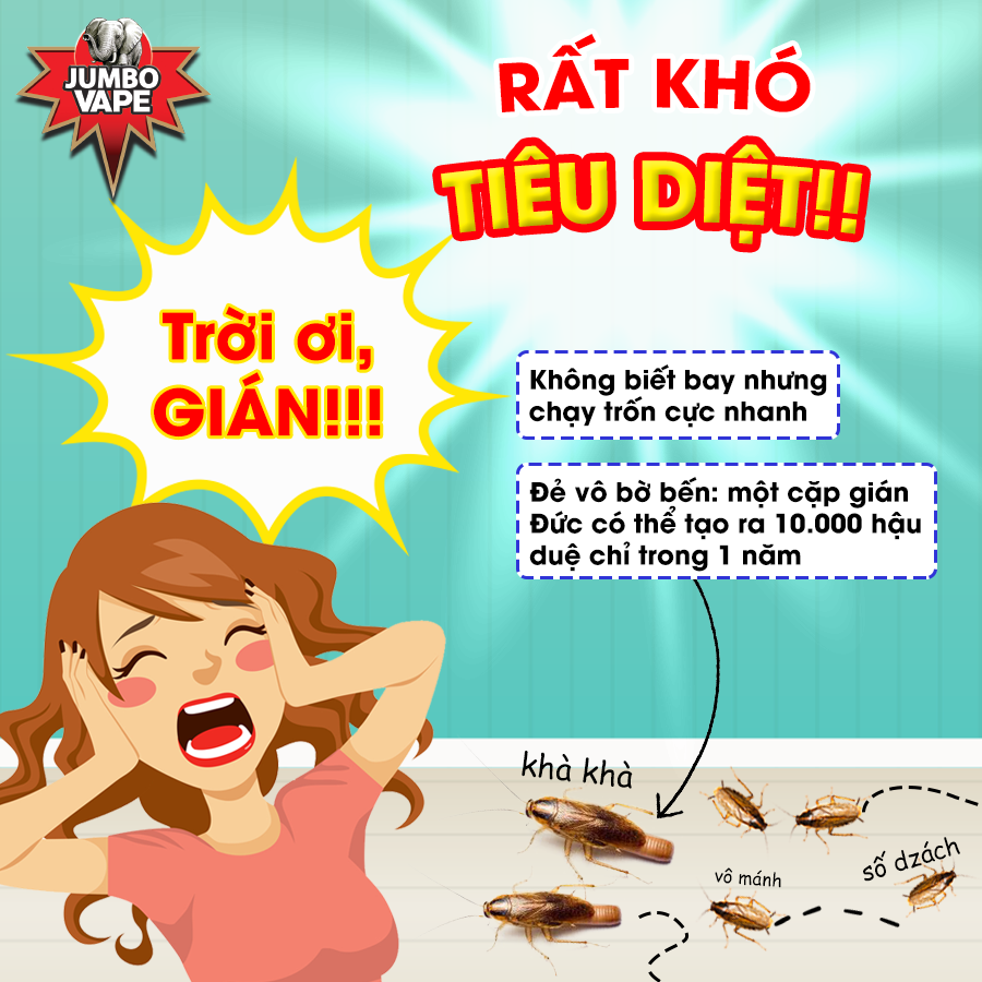 Bình Xịt Muỗi Và Côn Trùng Jumbo Vape 600ml