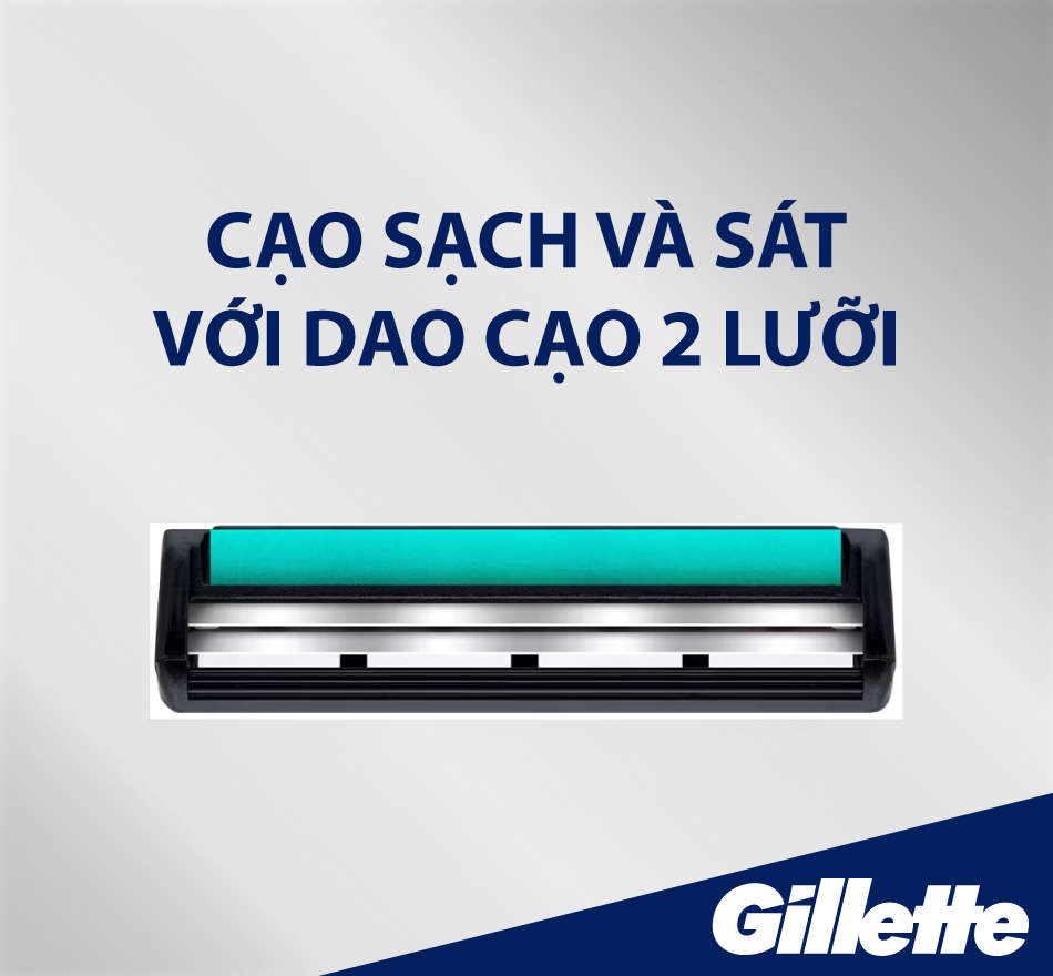 Dao cạo râu 2 lưỡi Gillette Vector