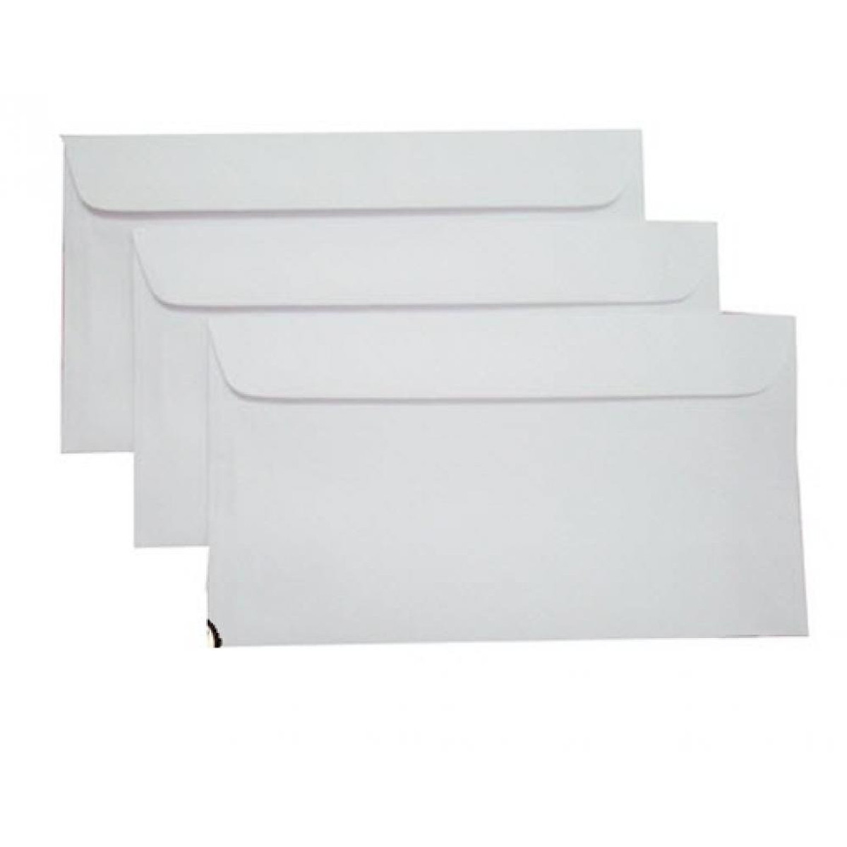 XẤP 100 BAO THƯ TRẮNG 12x22 cm