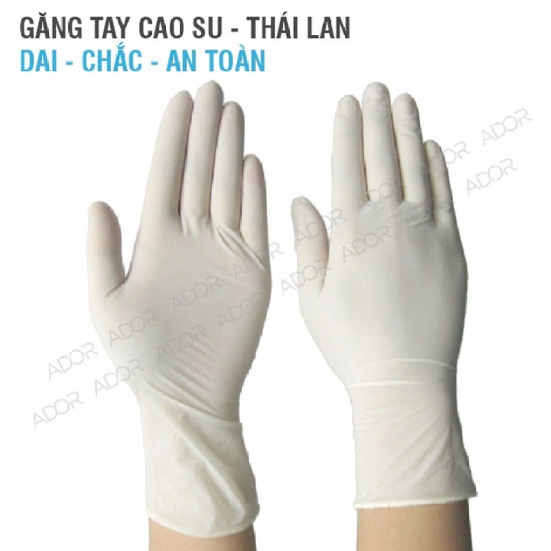 [HCM]Găng tay y tế có bột màu trắng hộp 100 cái