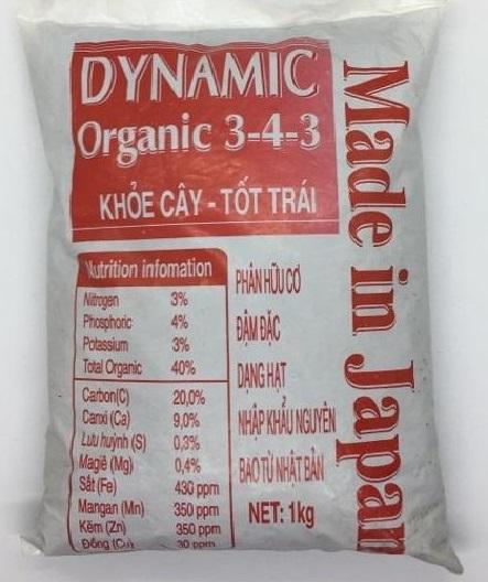 Combo 2 gói Phân hữu cơ Nhật đậm đặc dạng viên Dynamic - phân gà Nhật Bản 1kg- k lo nóng rễ, sót cây