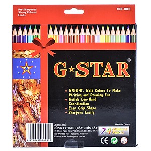 [HCM]Bút Chì Màu G-Star 12 - 24 Màu