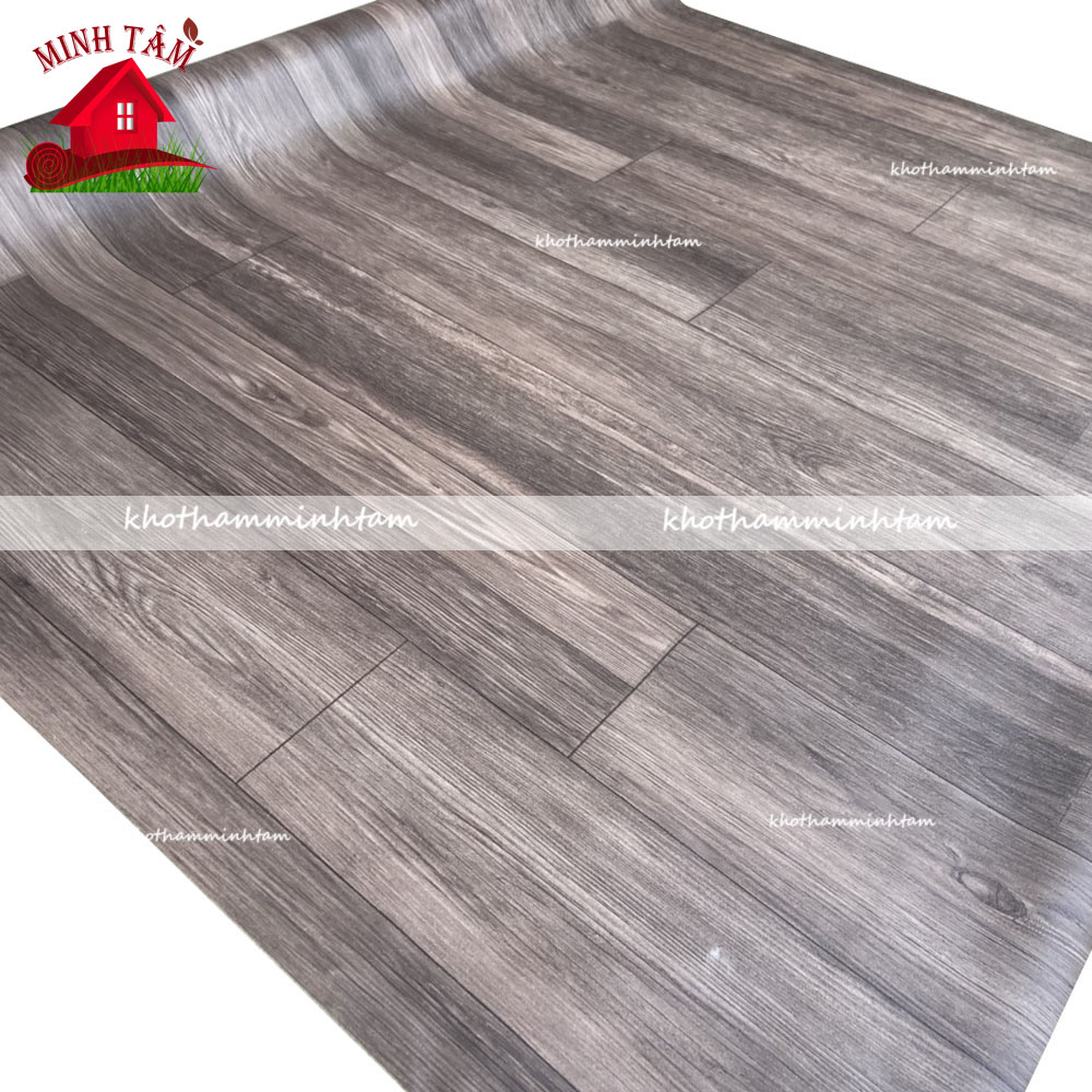 [HCM] [1mx1m] Thảm nhựa simili vân gổ vân gổ dày 0.5mm