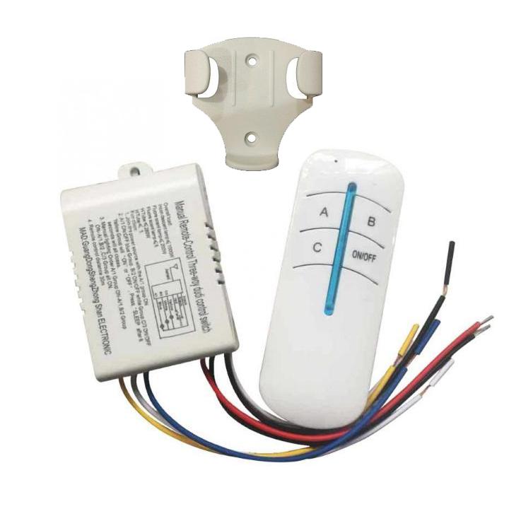 Công tắc điều khiển từ xa bằng sóng Radio (RF) 3 cổng