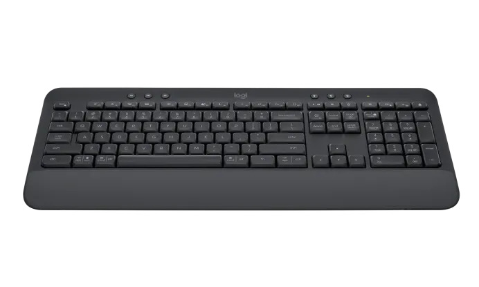 Bàn Phím Không Dây Logitech Signature K650 - Nhỏ gọn, gác tay tích hợp, tương thích Mac , Bluetooth & USB Bolt - Hàng chính hãng
