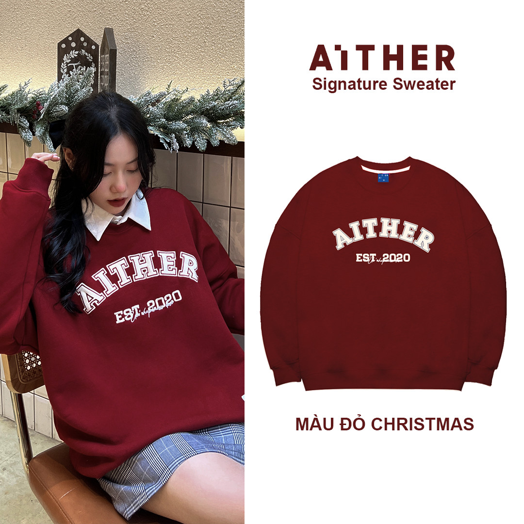 AITHER STUDIO - Áo nỉ SIGNATURE SWEATER FORM RỘNG