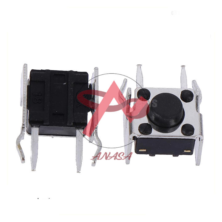Nút Nhấn 4 Chân Đứng Nằm Ngang 6x6x5mm