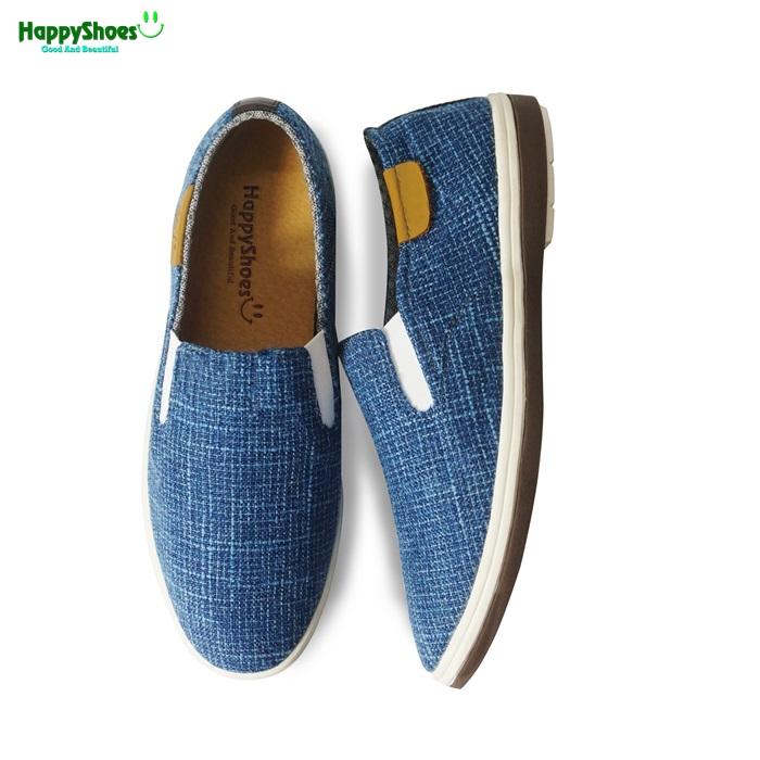 Happyshoes - Giày Lười, Mọi Vải Nam