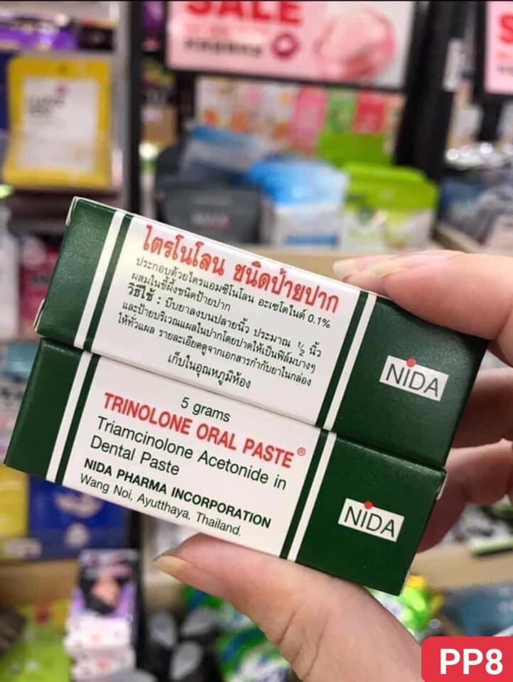 Kem Bôi Nhiệt Miệng Trinolone Oral Paste Thái Lan