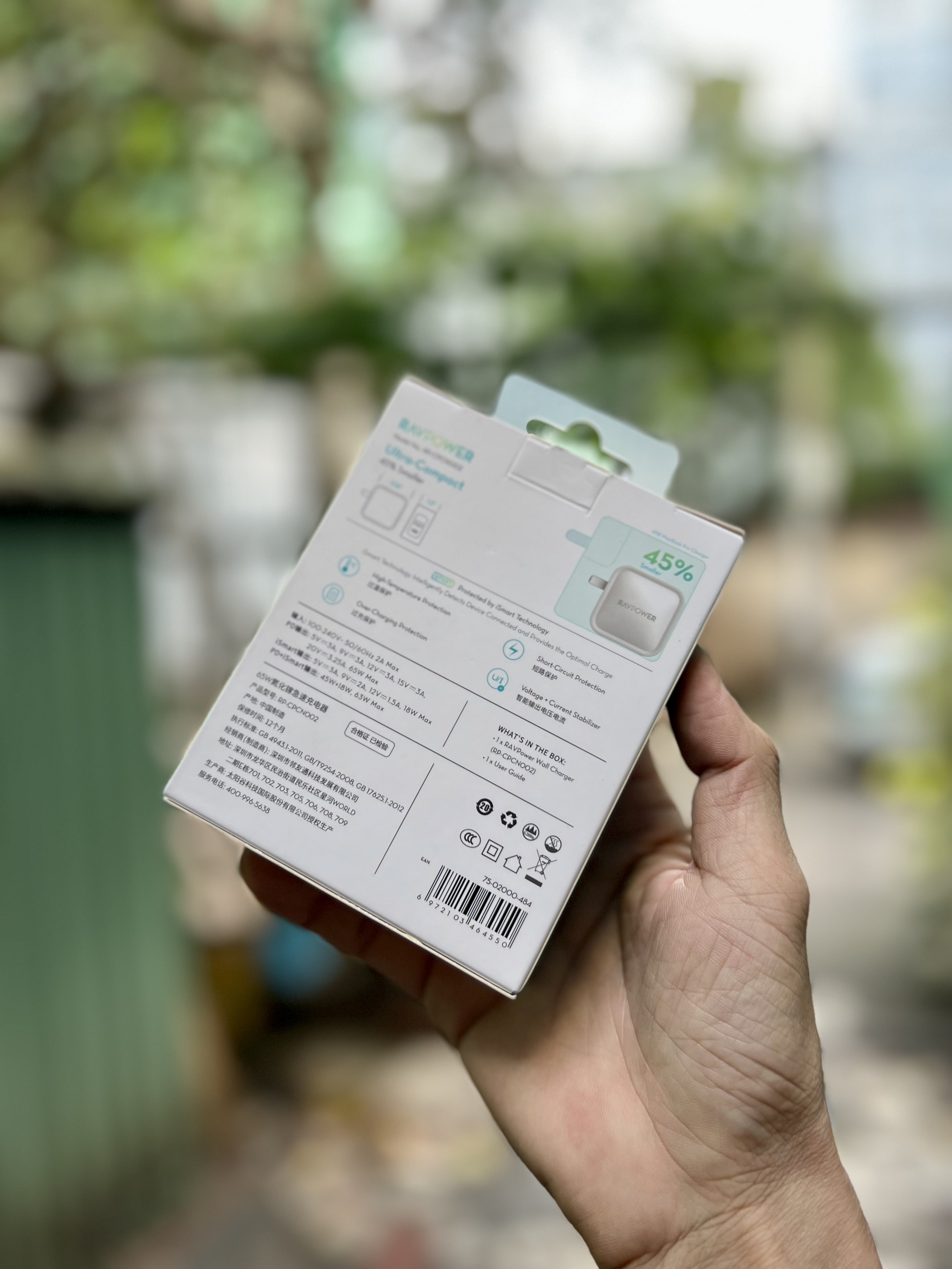 [LaoHac Store] Củ Sạc RavPower-CPCN002 65W (2 cổng)