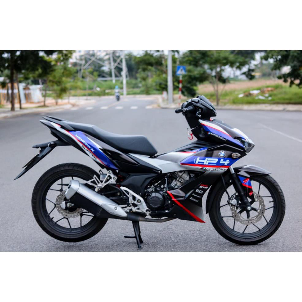 Tem Rời Dán Xe Winner X Mẫu HP4 Xanh Đen