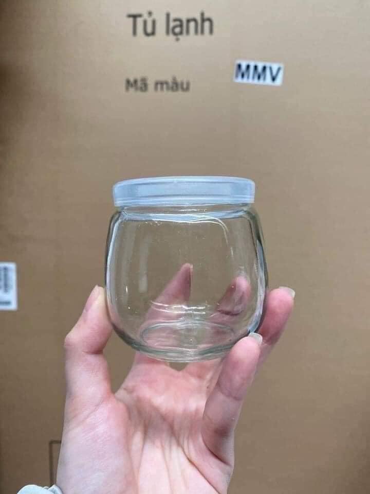 Hũ thủy tinh 200ml có nắp đậy