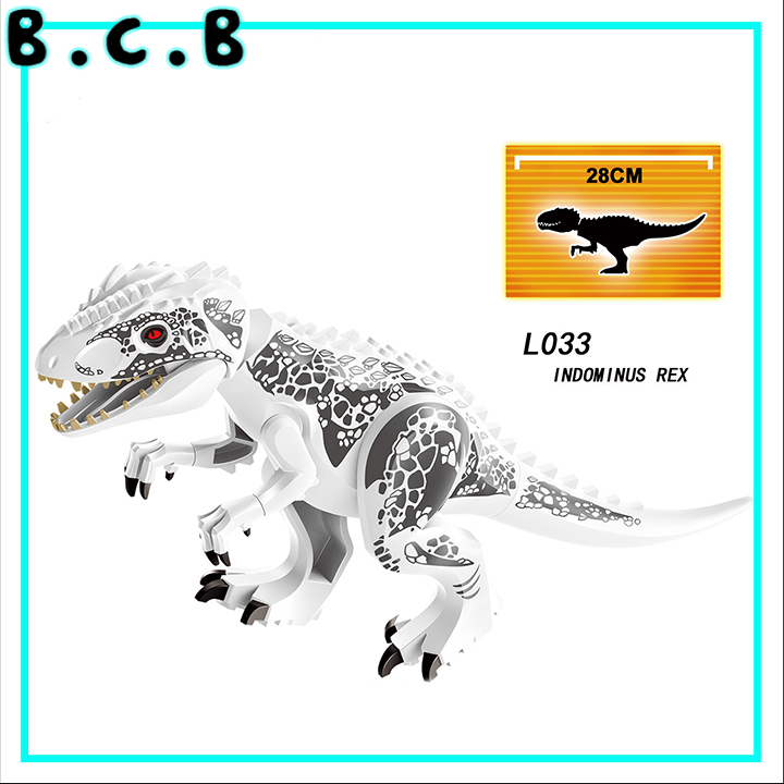 Đồ chơi lắp ráp sáng tạo Mô hình Khủng long Minifig Moc Dinosaurs Jurassic Park T-Rex L033