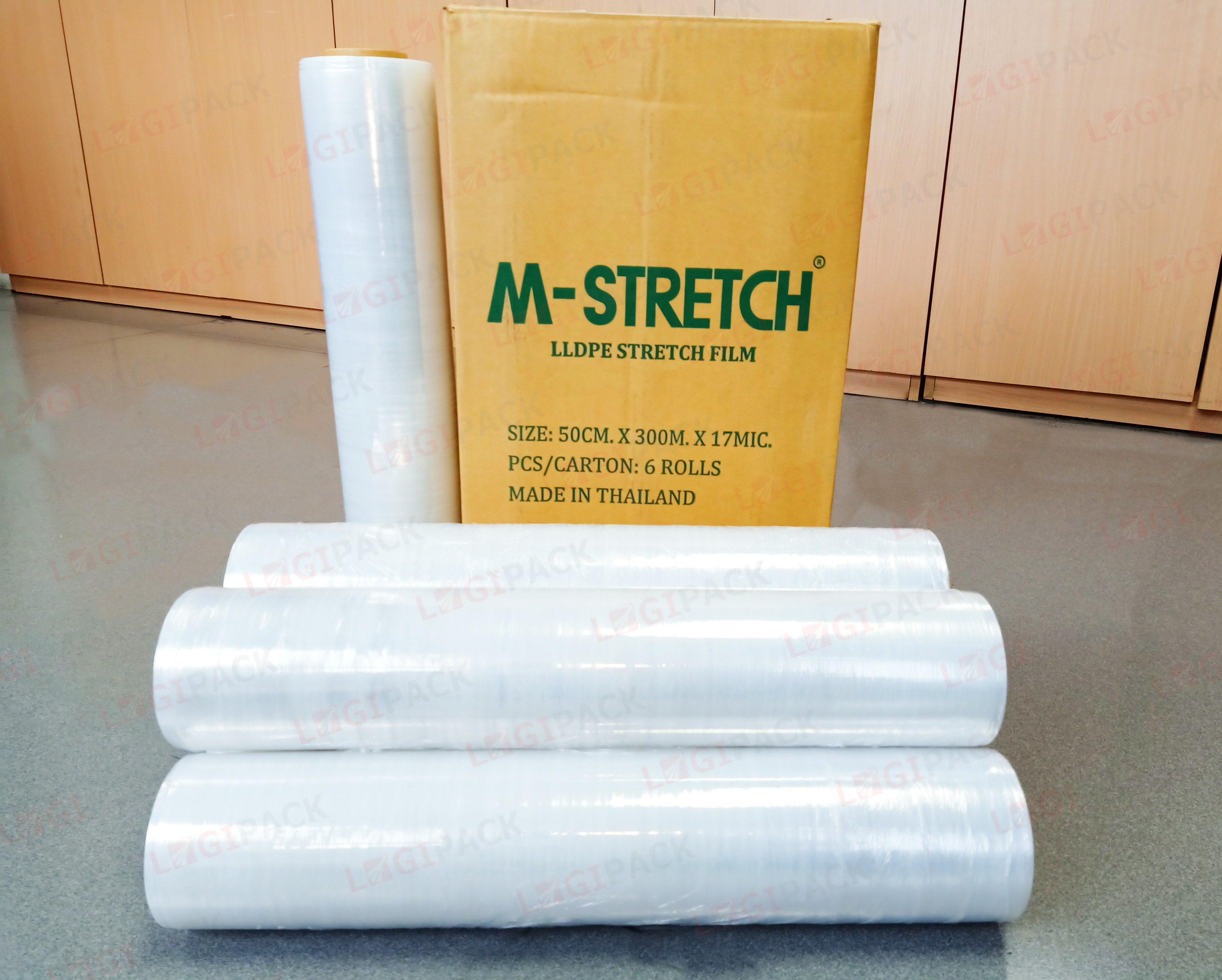 Màng PE M-Stretch (50cm x 300m x 17mic)
