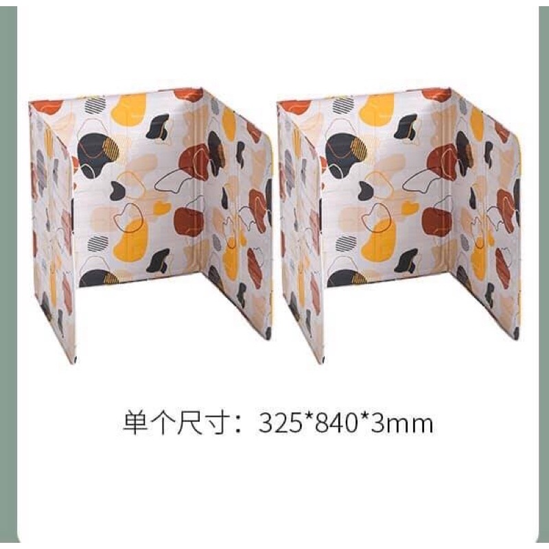 Combo 2 tấm chắn dầu mỡ bếp ga hoa tiết 3d