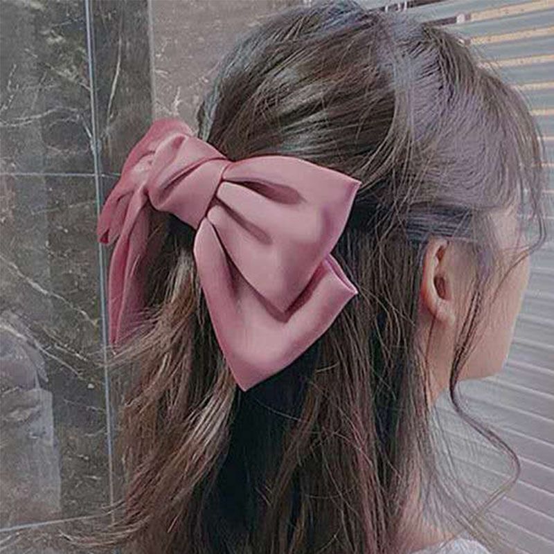 Nơ Kẹp Tóc Nữ Bản To Hàn Quốc Nữ Tính