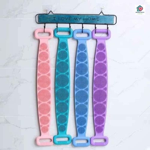 Đai tắm chà lưng silicon, đai cọ lưng massage silicon, dây tắm chà lưng silicon