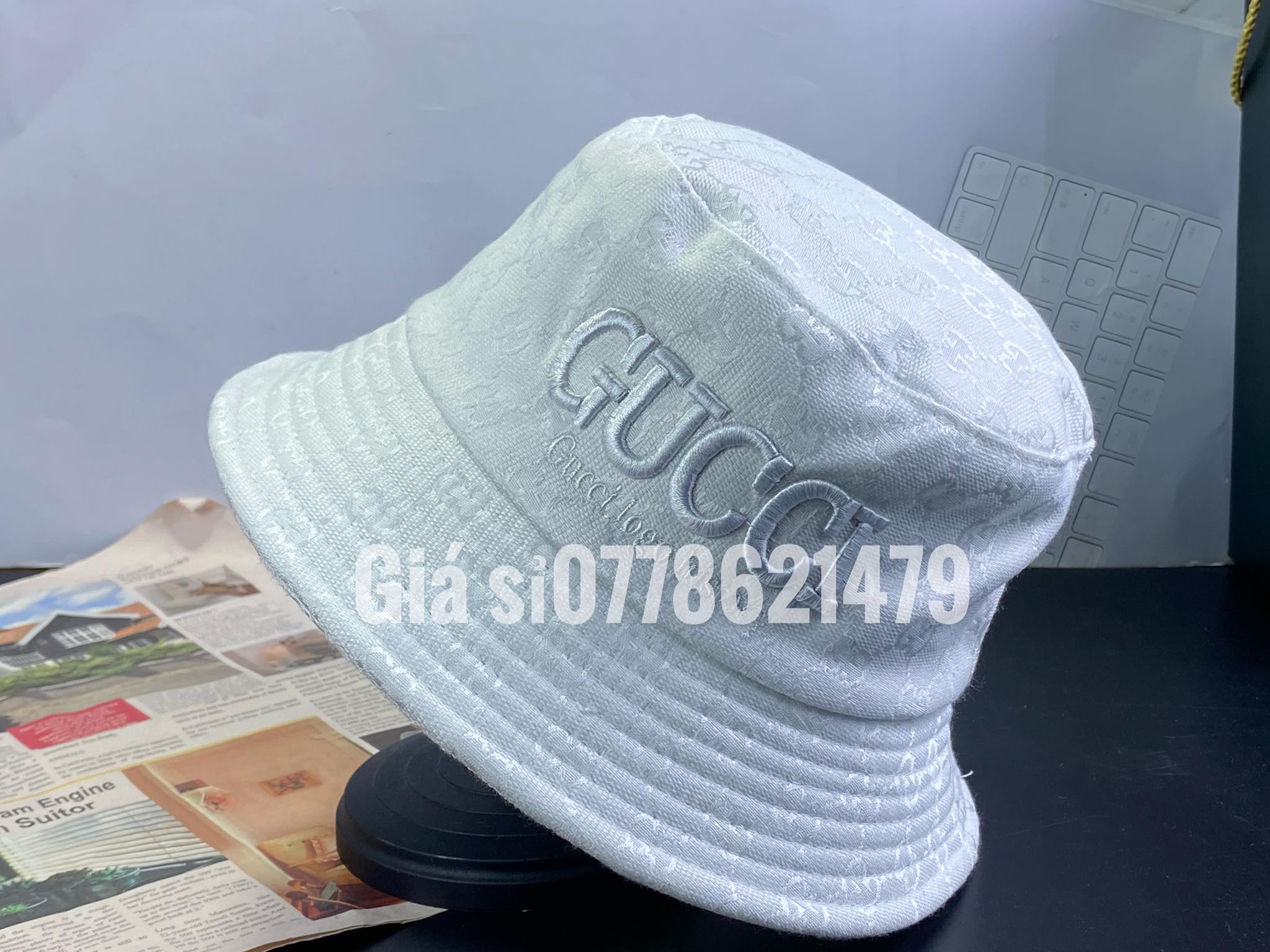 Nón bo cụp bucket in G Gusiiii thời trang