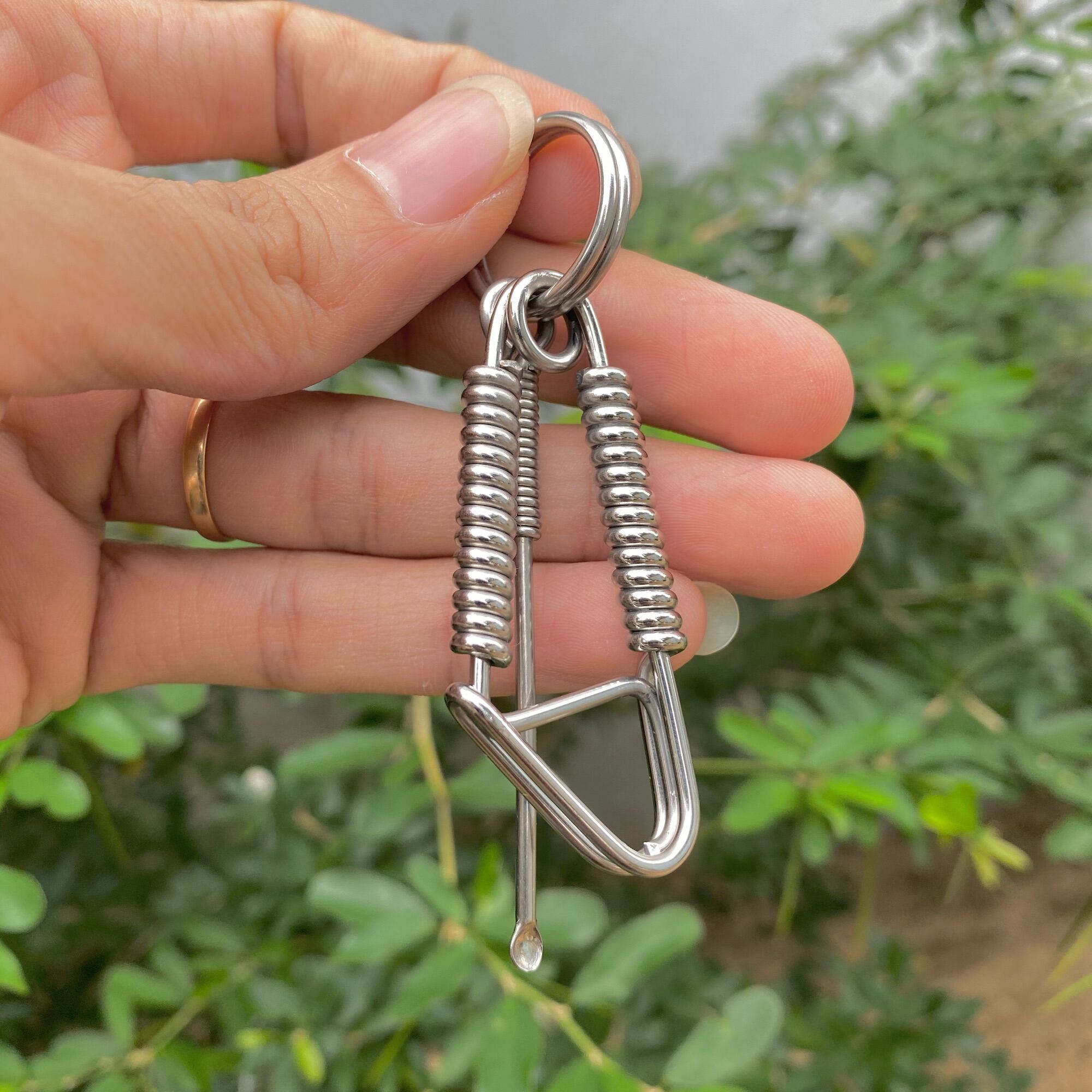 Móc khoá inox 304 nghệ nhân