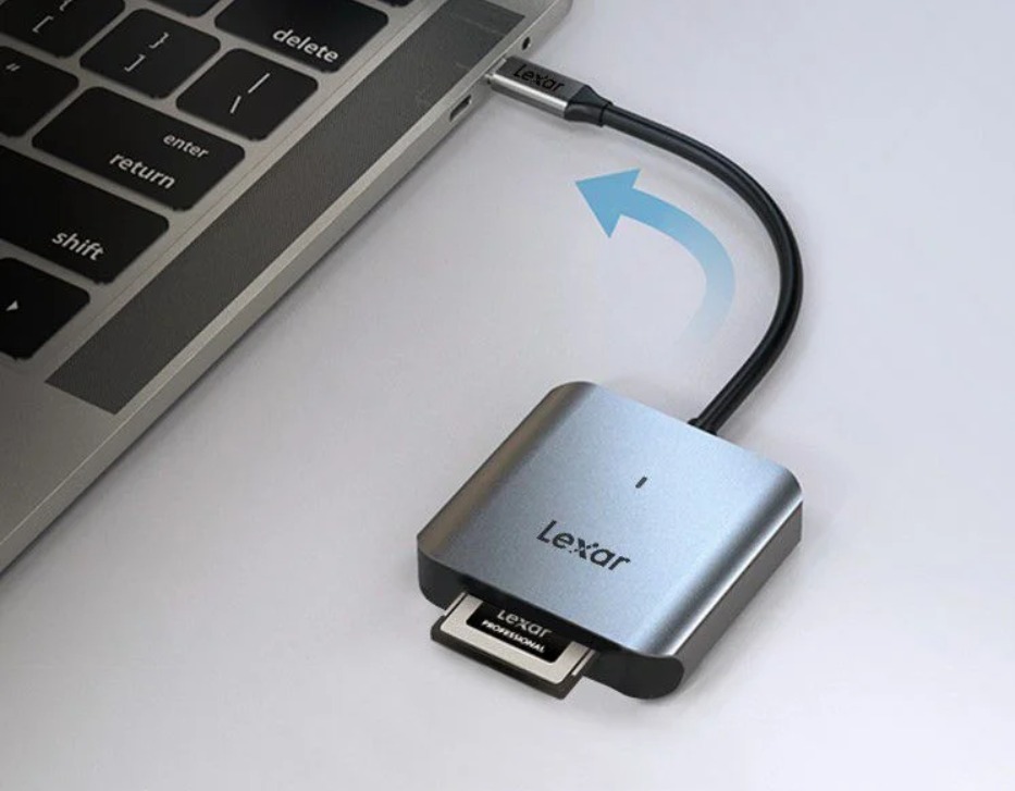 Đầu đọc thẻ nhớ Lexar CFexpress Type B USB-C 3.2 Gen 2 Reader, tương thích PC/ MAC, chính hãng BH 12 tháng