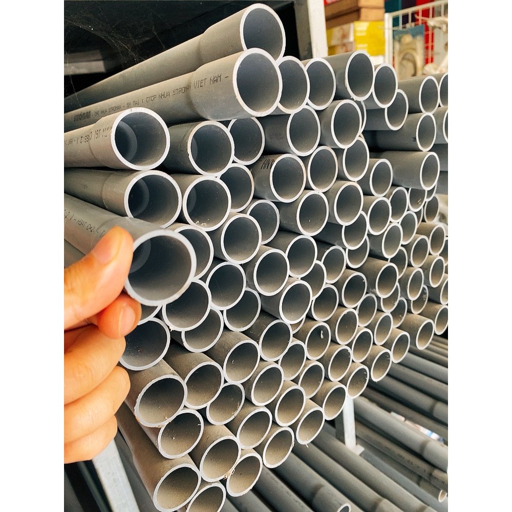 1 mét ống nhựa PVC C2 (dày 2mm) phi 21,27,34,42,48