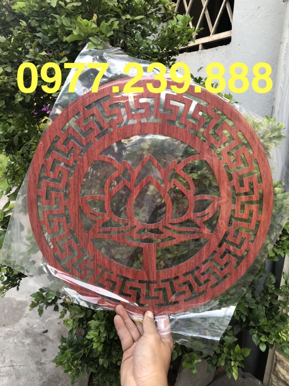 chữ hoa sen màu cánh dán