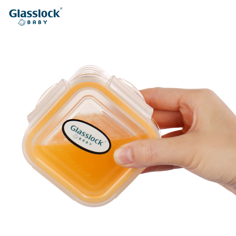 Bộ đựng đồ ăn dặm Glasslock GL544 (210ml x3 hộp) - Larva Store
