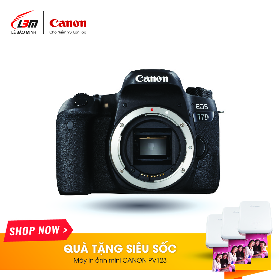 Máy ảnh Canon EOS 77D (BODY) - Chính Hãng Lê Bảo Minh