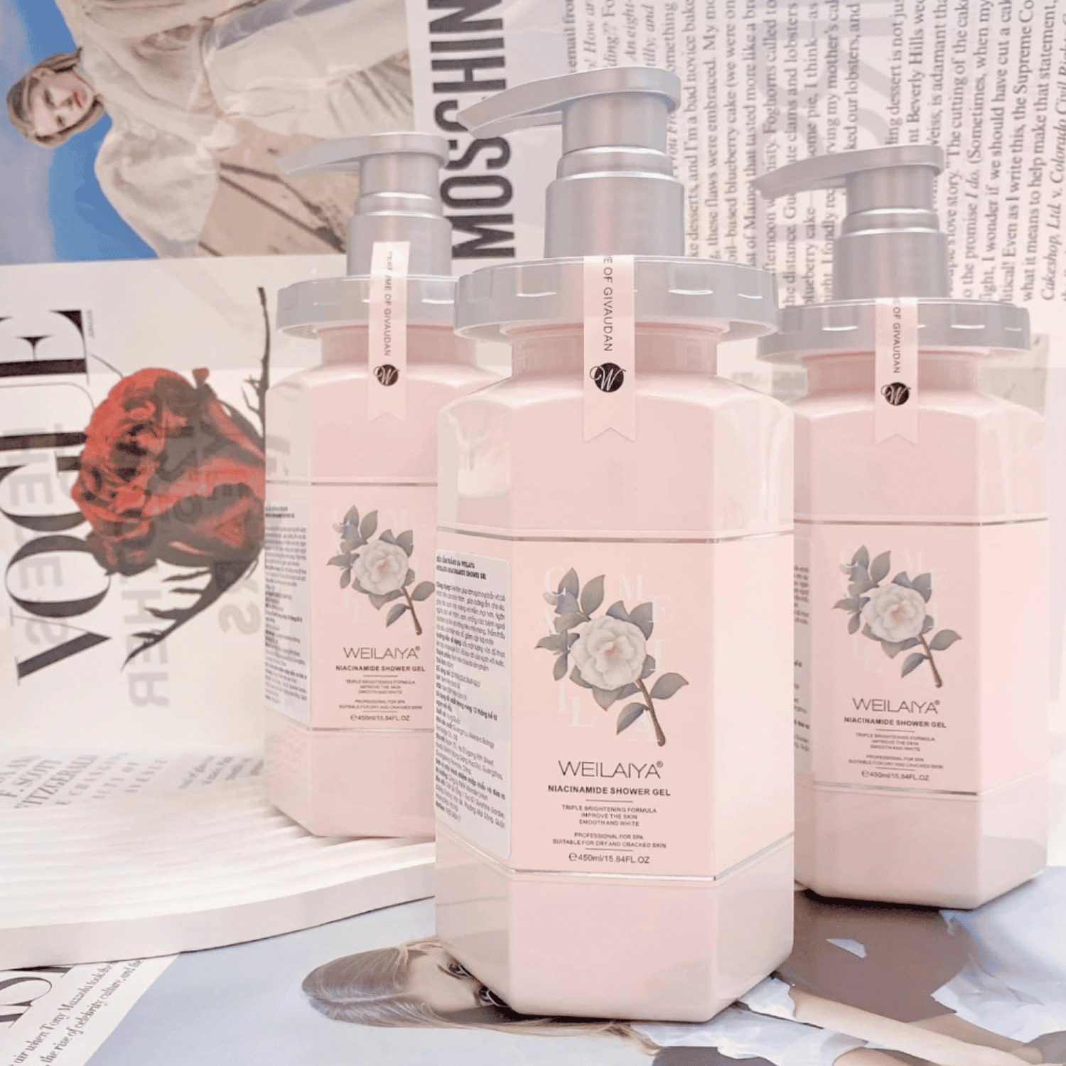 SỮA TẮM TRẮNG DA CÁNH HOA WEILAIYA 450ML