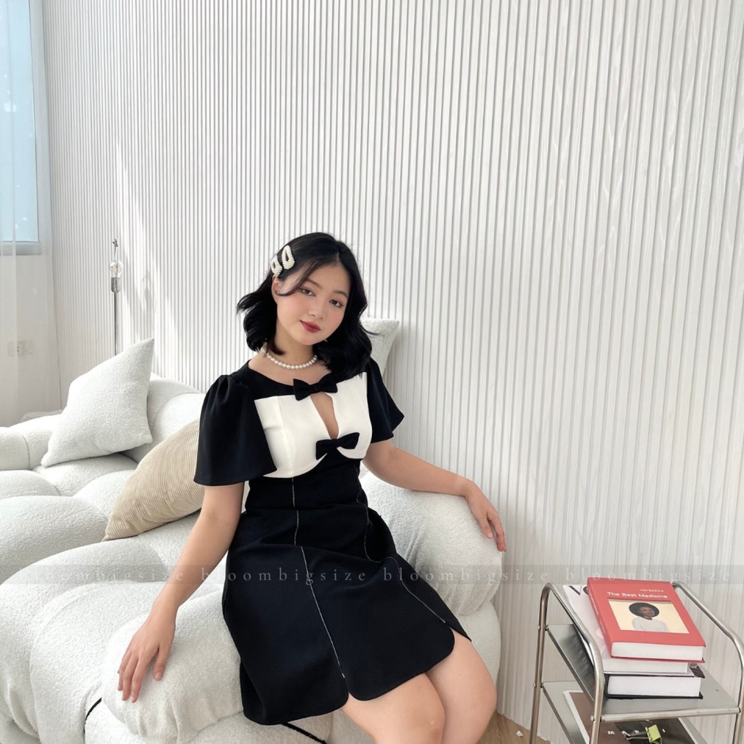 Váy Đầm BIGSIZE Khoét Ngực hɑck Dáng (60-85kg)