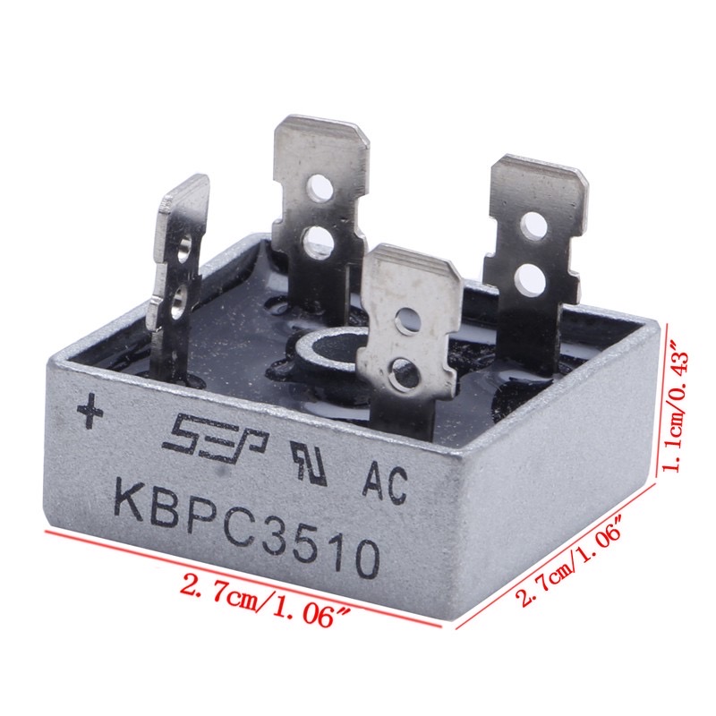 Set 2 con Đi ốt (diode) cầu 35A KBPC3510
