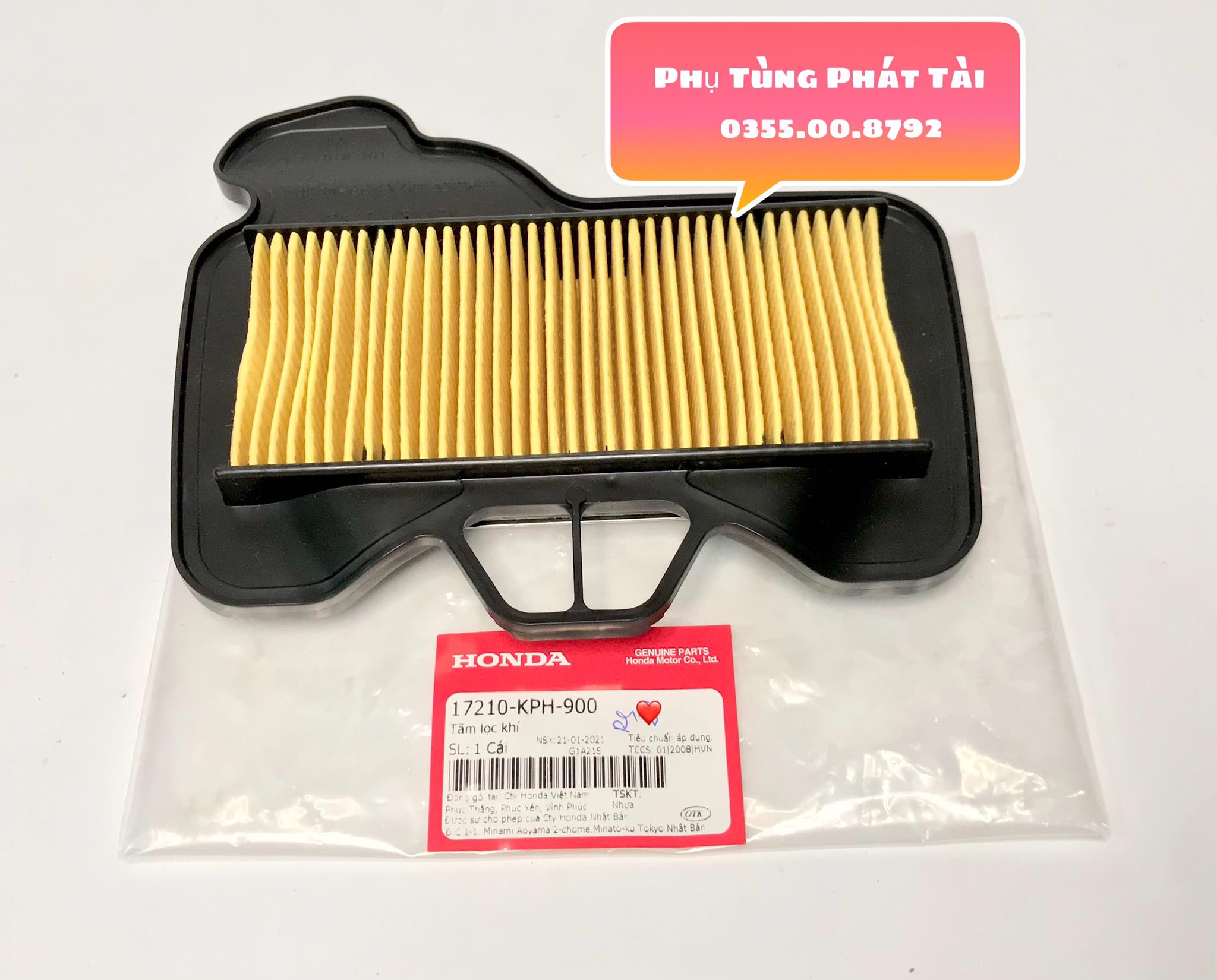 Lọc Gió Wave RS - Future Neo Chính Hãng Honda
