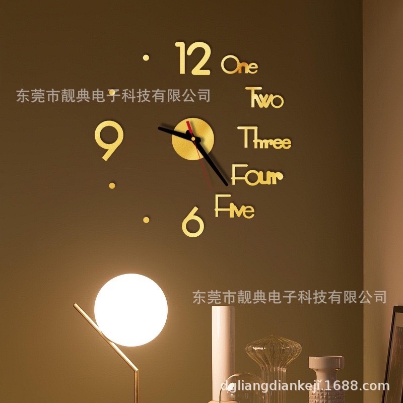 [ SẴN ] ĐỒNG HỒ 3D DÁN TƯỜNG
