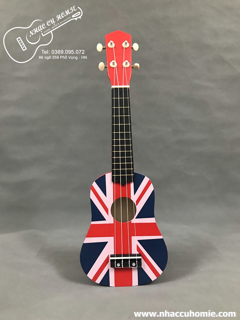 ĐÀN UKULELE SOPRANO 21INCH HÌNH CỜ