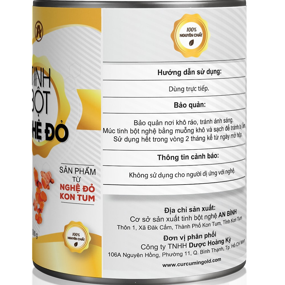 Tinh bột nghệ đỏ An Bình