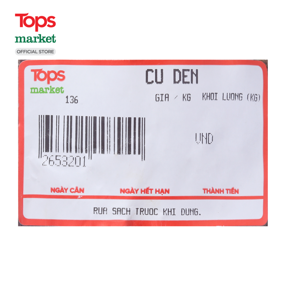 Củ Dền 1Kg - Siêu Thị Tops Market