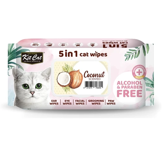 Khăn ướt kháng khuẩn vệ sinh cho mèo Kitcat