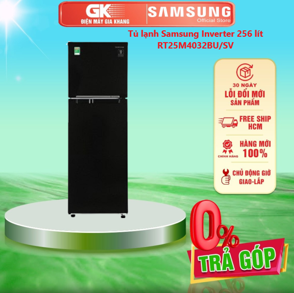 TRẢ GÓP 0% - Tủ lạnh Samsung Inverter 256 lít RT25M4032BU/SV Mới 2020- Bảo hành 2 năm