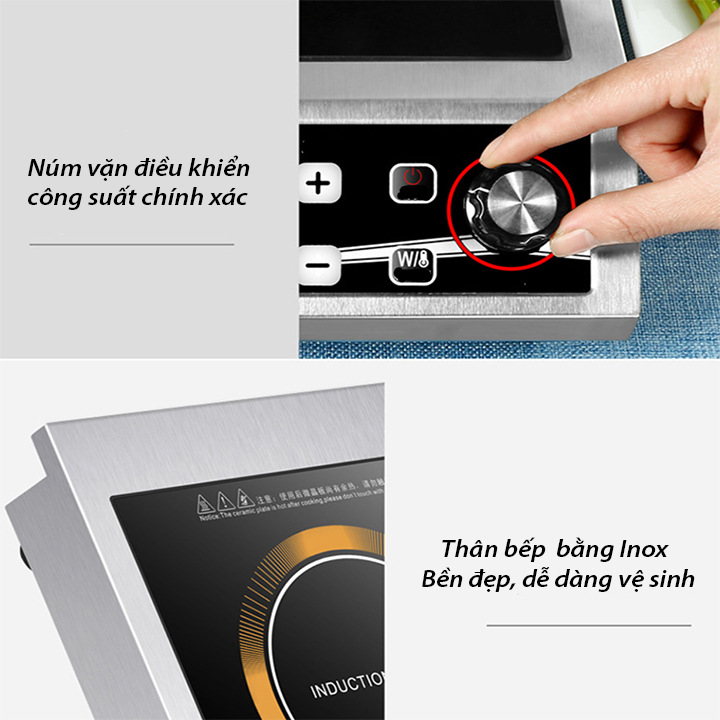 Bếp từ công nghiệp 3500W mặt phẳng