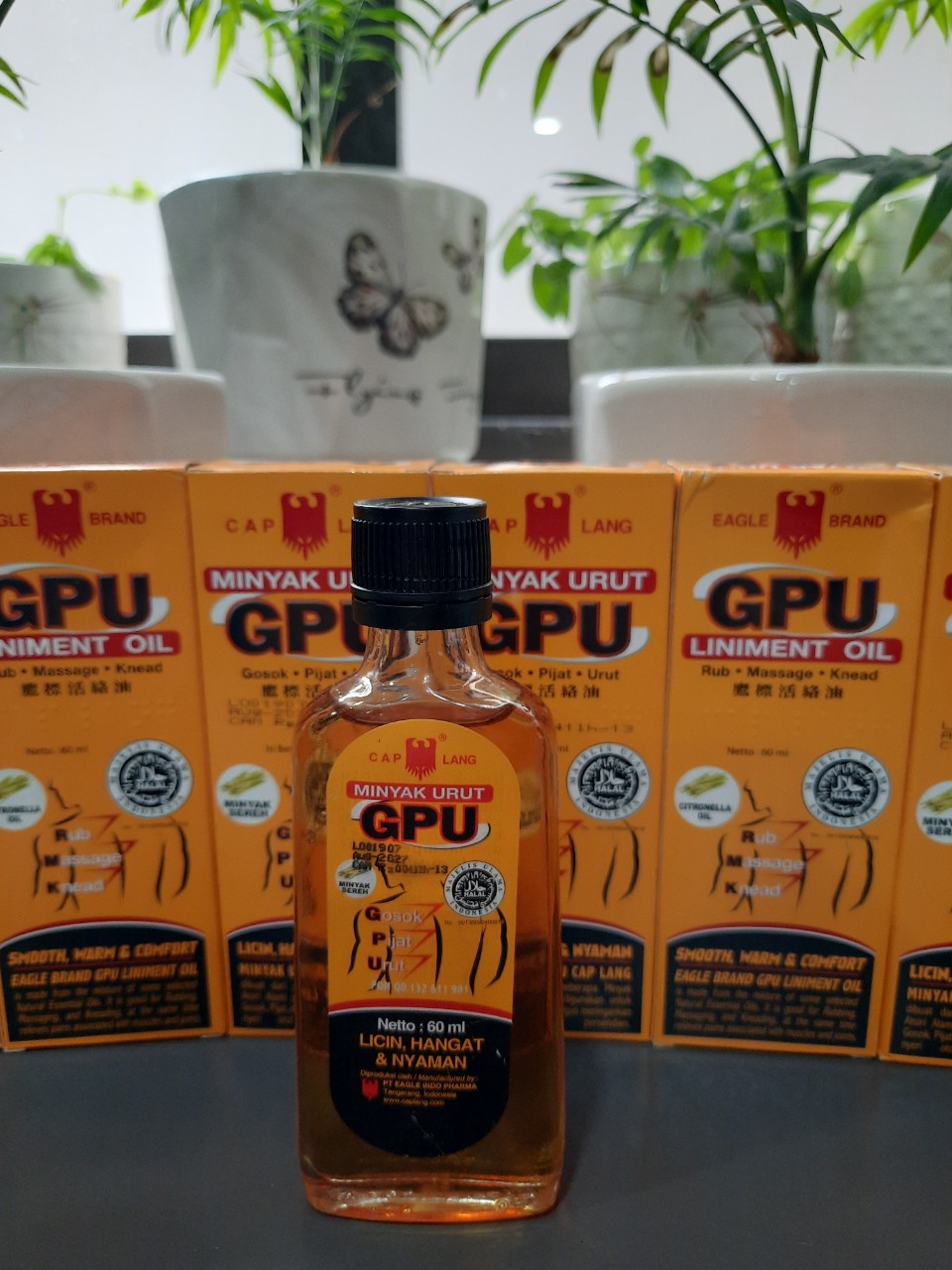 Dầu xoa bóp GPU Liniment Oil 60ml Indonesia ( Hàng chính hãng )