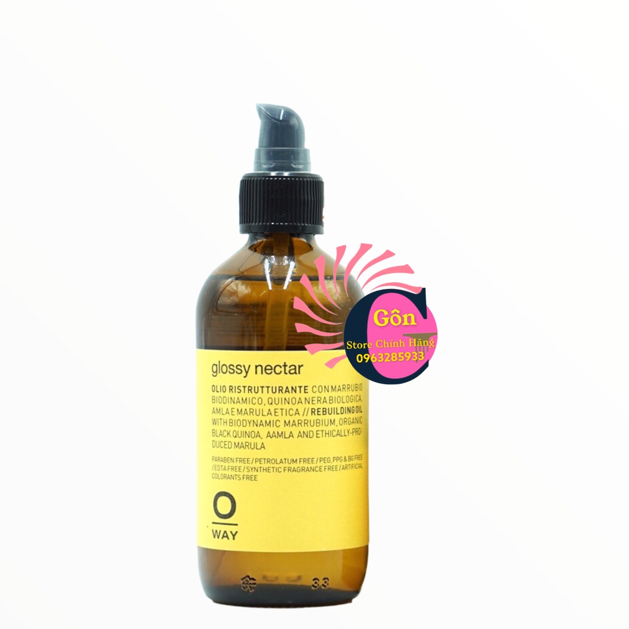 Tinh dầu phục hồi tái tóc oway glossy nectar 50ml - 160ml