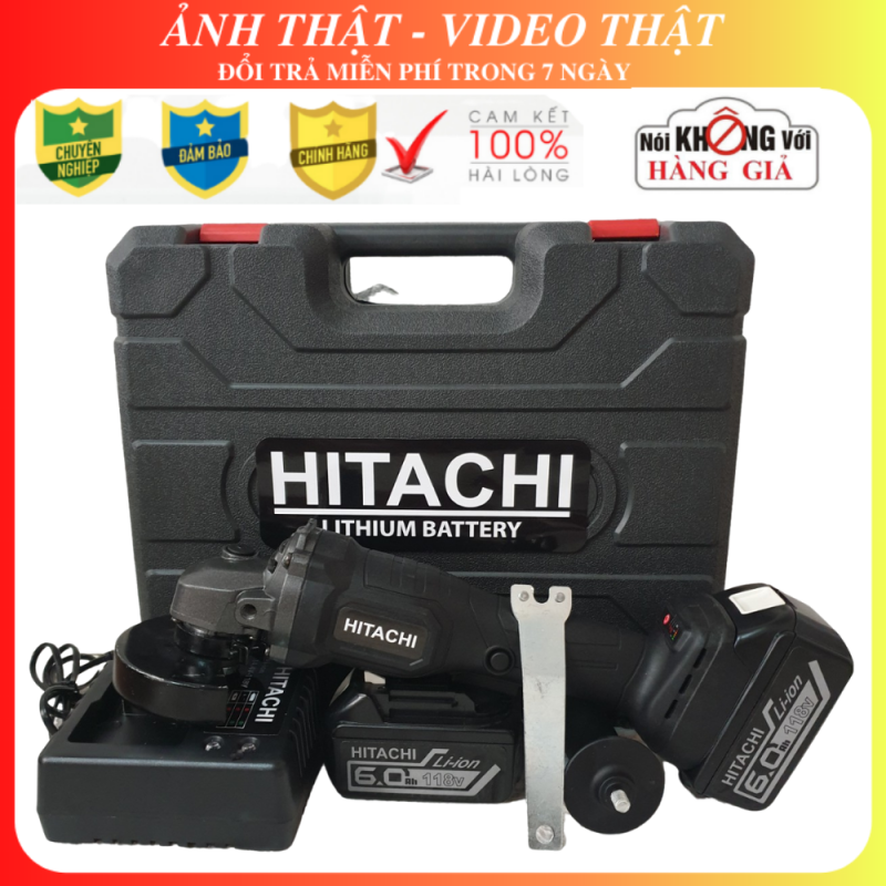 Máy mài cầm tay pin Hitachi 118V - 2 PIN 20000mAh - Động cơ không chổi than - 100% Đồng
