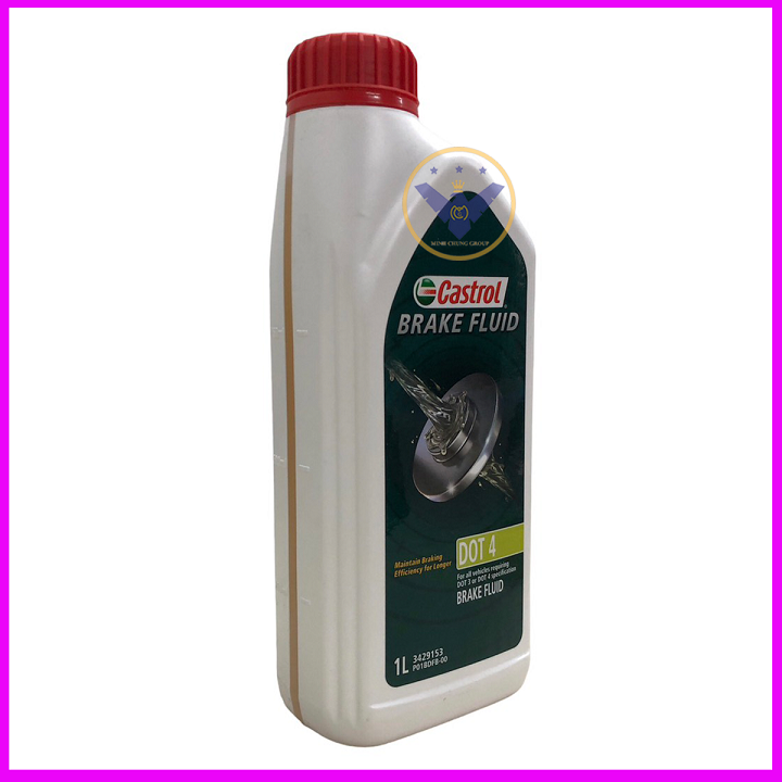 COMBO 2 dầu phanh, dầu thắng Castrol Brake Fluid Dot 4 Lon 1L