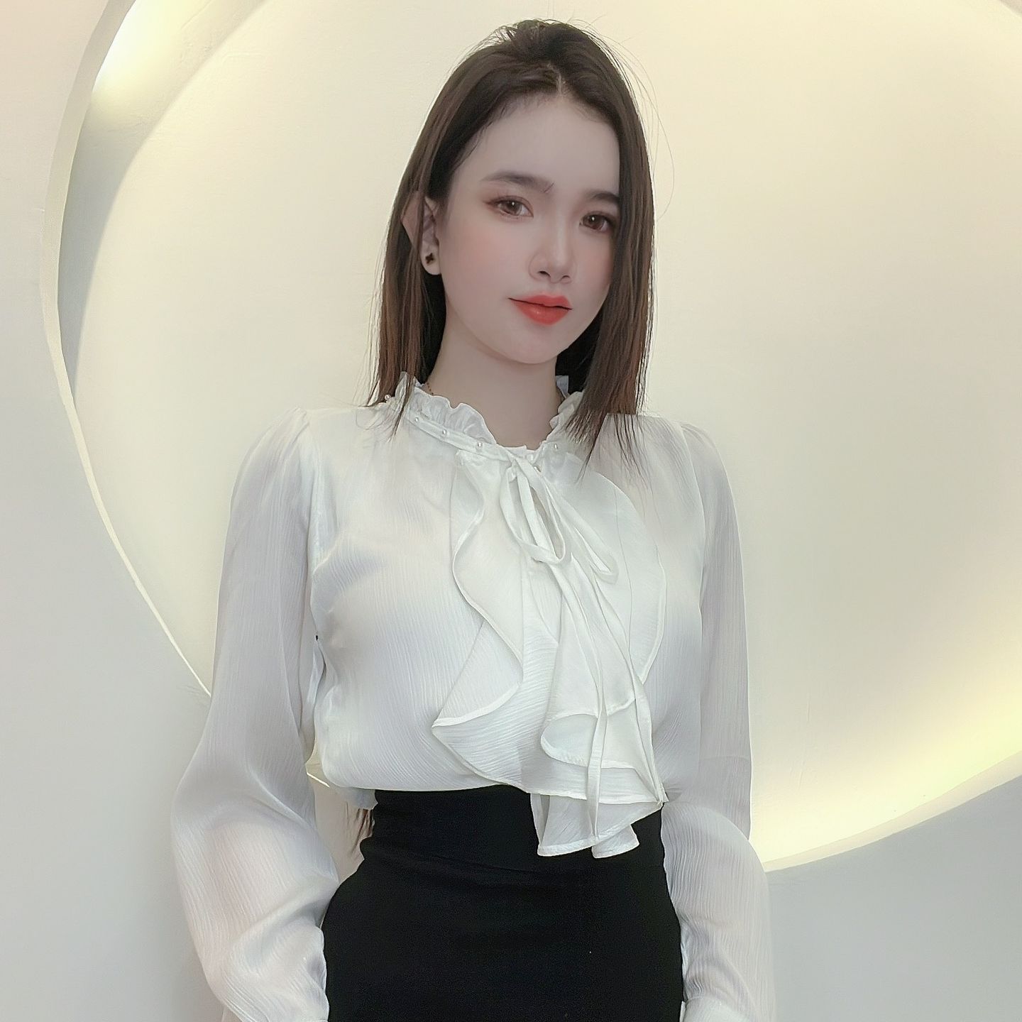 [ẢNH VÀ VIDEO TỰ CHỤP] ÁO KIỂU CÔNG SỞ TRẺ TRUNG THANH LỊCH