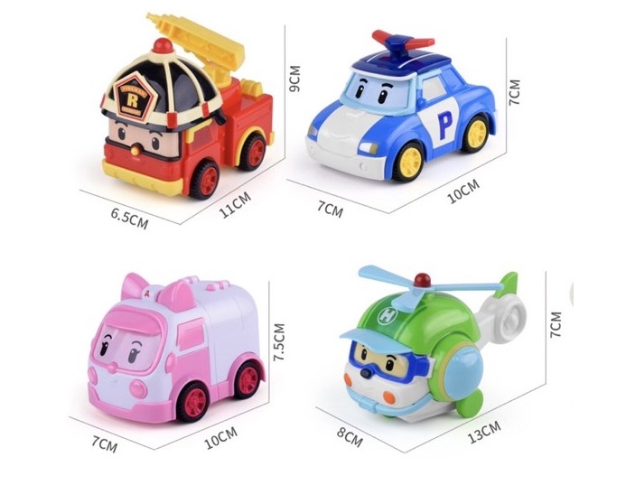 Đồ Chơi Biệt Đội 4 Xe Cứu Hộ POLI CAR