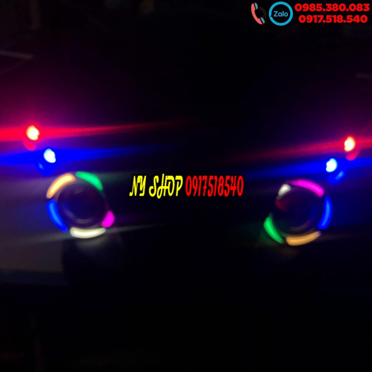 BỘ ĐÈN MẮT CÚ 7 MÀU - WINNER 150 (1 BỘ GỒM KHUÔN + 2 BÓNG U7 + 4 LED CÚC ÁO)